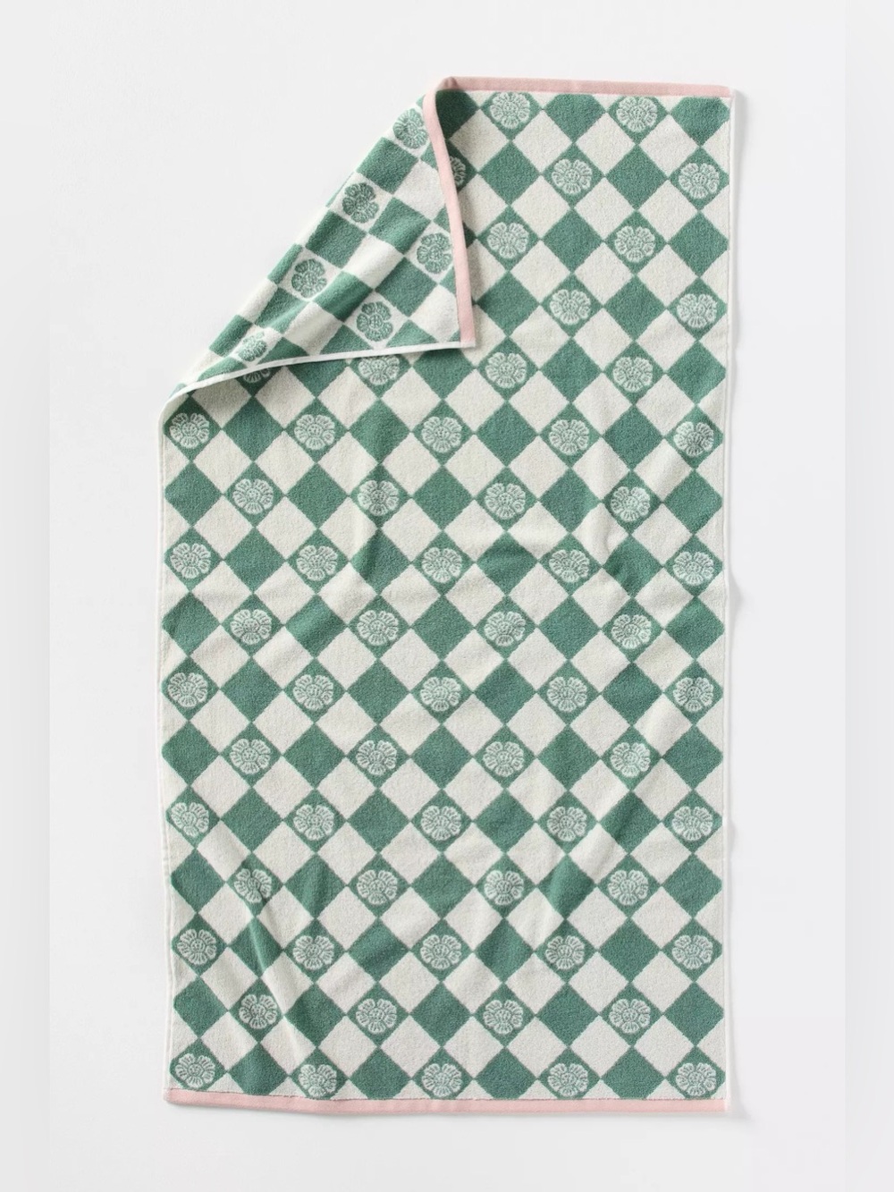 NWT Anthropologie Cotton Woven Pattern Towel Collection Bath Towel
